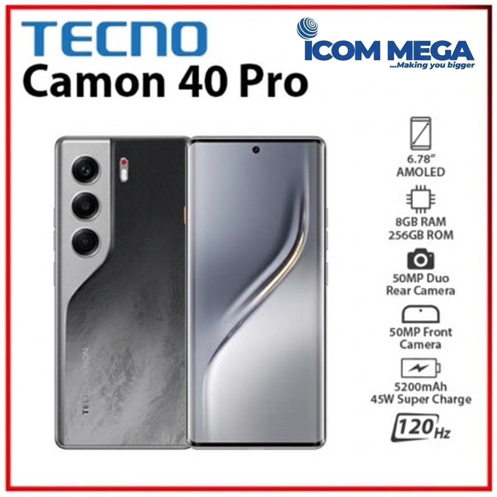 Tecno Camon 40 (8GB RAM, 256GB Storage)